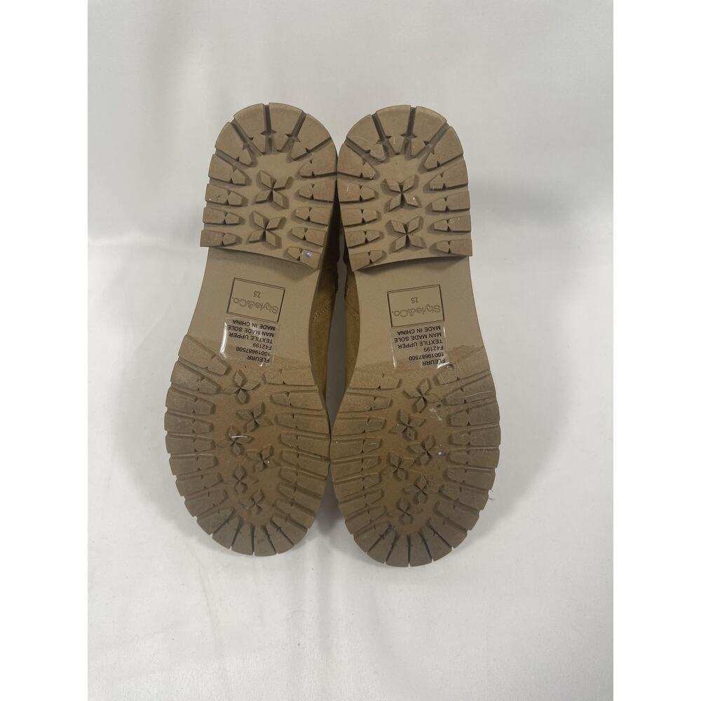 Style & Co Fleurrrf Boots Women's SZ 7.5 M Brown Faux Suede Sherpa Lined Winter - Picture 5 of 6